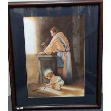 Joseph and Jesus in Carpenter Shop
